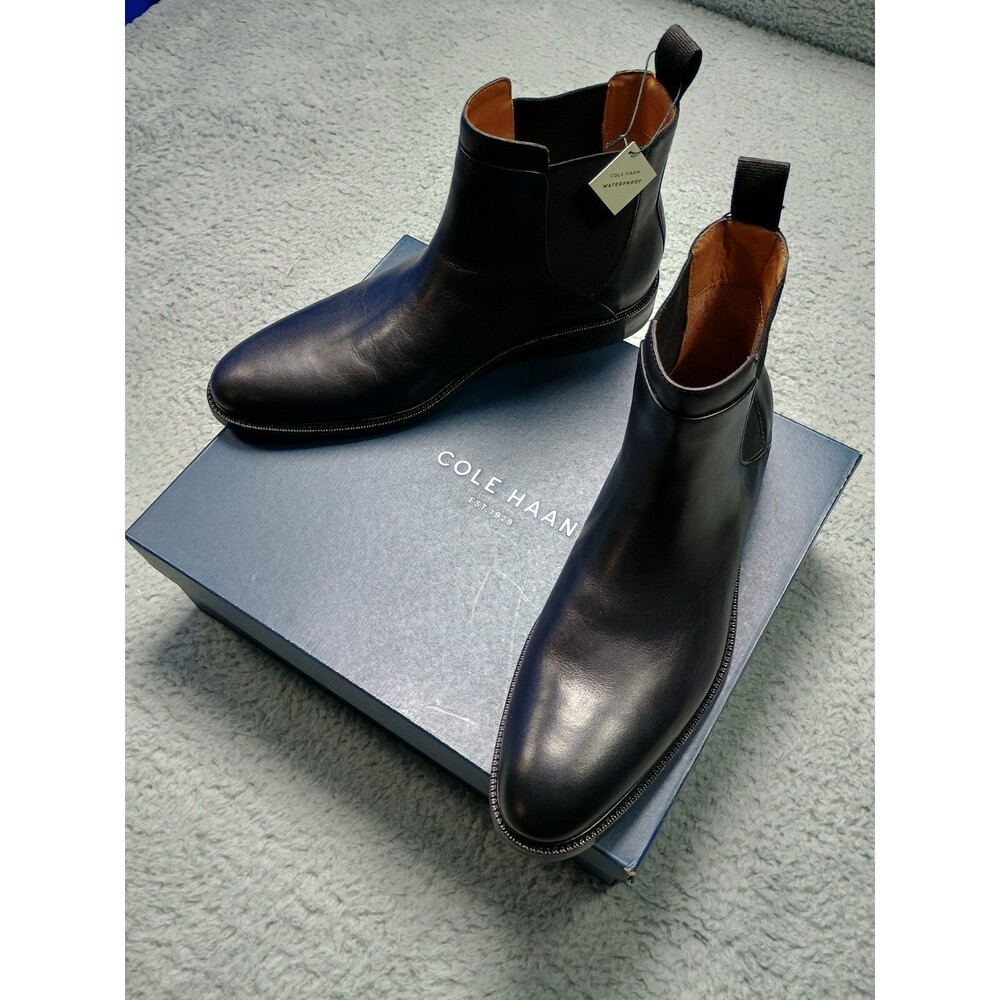 Cole Haan Grand.0S waterproof genuine leather boots Round Toe C27782 Size 11
